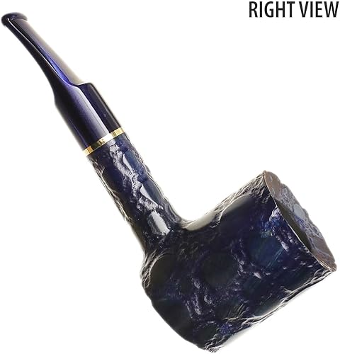 Miniatura 7 de Alligator Savinelli - Pipa de tabaco hecha a mano azul hecha a mano de Italia, pipa de brezo de tabaco para filtros de tubería de 0.236 pulgadas,