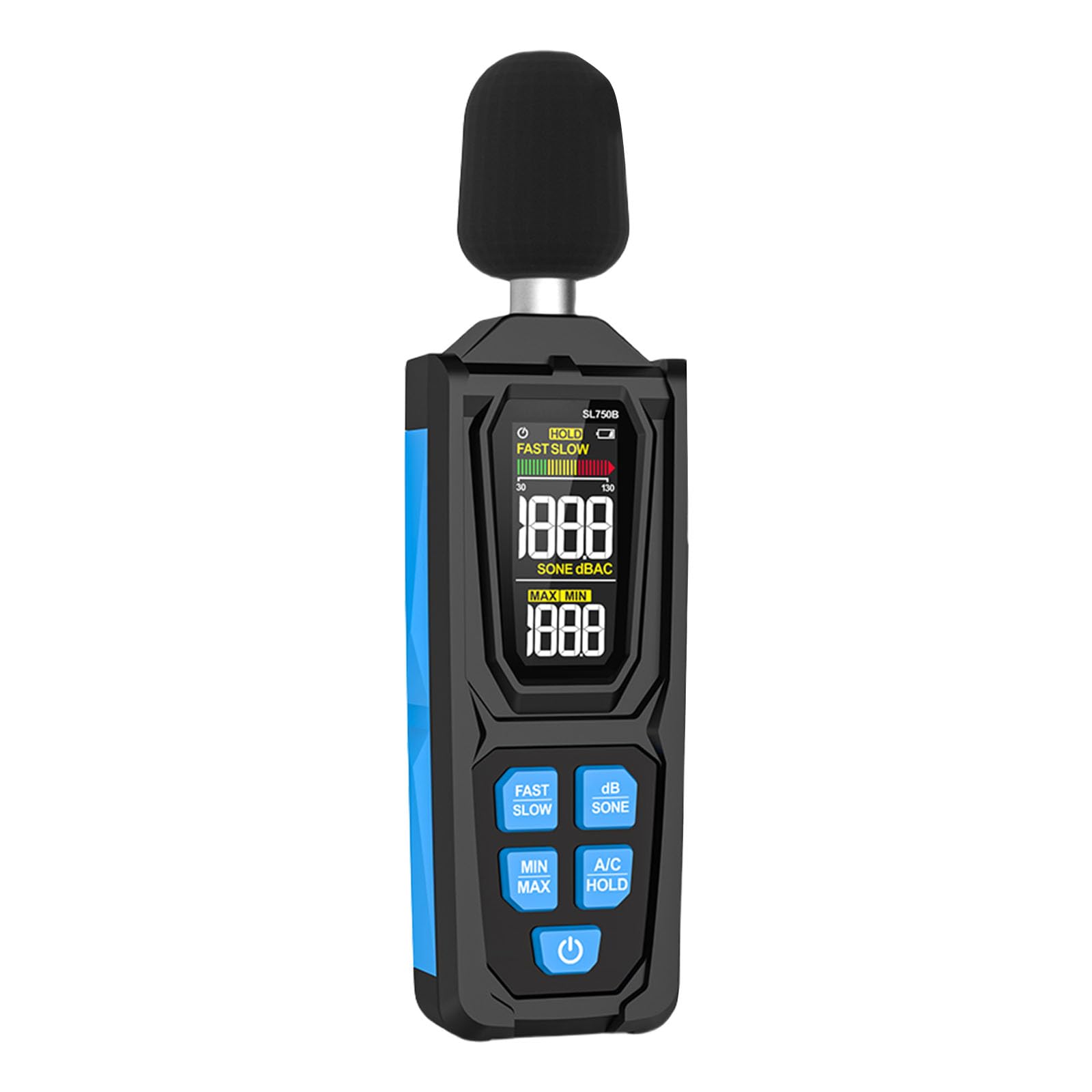Woedpez Noise Measure Instrument 30-130Db Decibel Meter Tester Digital Sound Levels Handheld Environmental Monitors