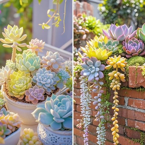 800pcs Mix Rare Succulent Seeds for Planting, DIY Bonsai Ornamental Plant, Open Pollinated Seeds Succulent Plant Seeds — view 2
