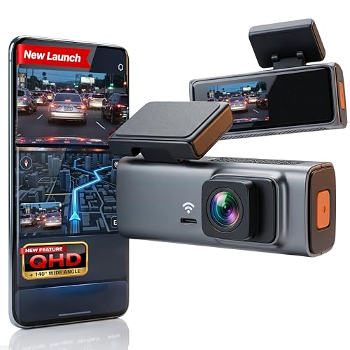 Image of Golens T3-B1V Dash Camera for Car (New Launch) | Front 2K Recording | Starlight Night Vision | WiFi Dashcam with App Control | 1.47 inch Display, 140 Wide Angle