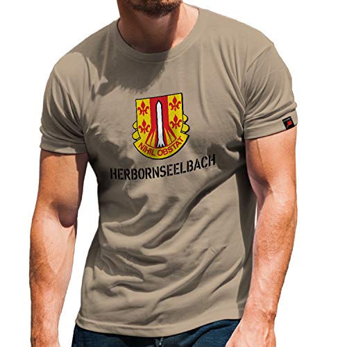 T-shirt militaire 557th US Artillery Herbornseelbach sable taille S