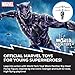 World Tech Toys Marvel Black Panther Big Head Helicopter Toy – Motion Sensored Flying Toy for Kids - Marvel Licensed - Kids 6+