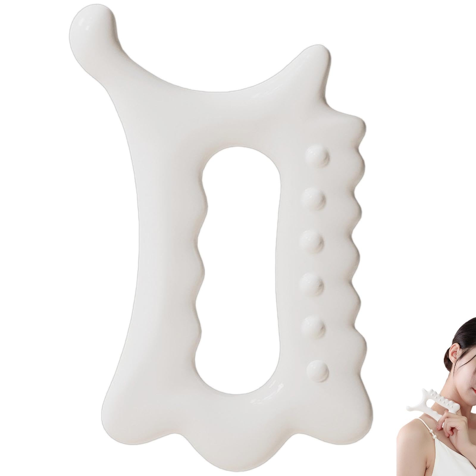 Gua Sha Massage Tool Traditional Face and Body Scraper for Lymphatic Drainage Acupressure Point Massager for Relaxation