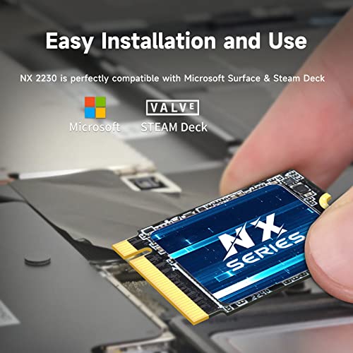 Image of KingSpec 1TB M.2 2230 SSD NVMe Gen3x4, PCIe 3.0 SSD with 3D NAND Flash, Internal Solid State Hard Drive for Steam Deck & Surface Pro (Read Speed up to 3500MB /s)