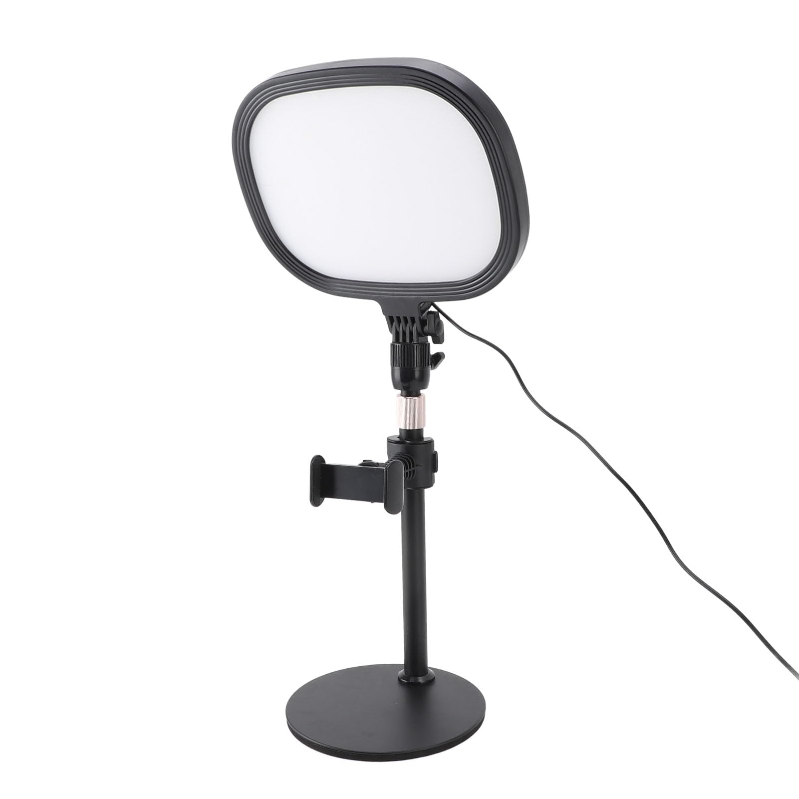 Konferencja wideo Light Desktop wideo Zestaw oświetlenia konferencji ze stojakiem i uchwytem telefonu do przesyłania strumieniowego przesyłania strumieniowego makijażu nagrania