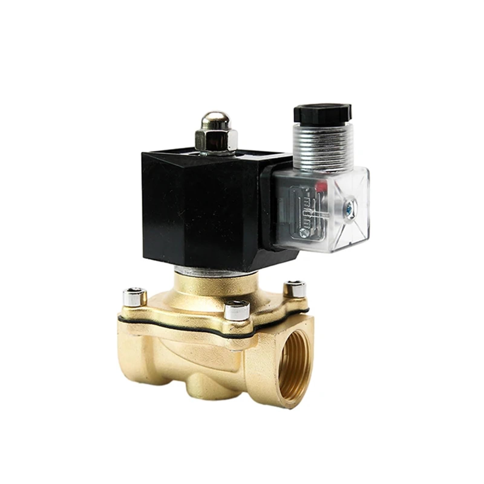 Gnqukebwh Npt-240Vac Dn20 Brass Waterproof Solenoid Valve Ip65 Normally Closed Switch Water(Npt-240Vac)