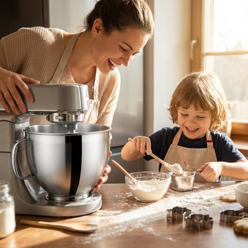 Tazón mezclador de acero inoxidable 5 Qt para KitchenAid miniatura 4