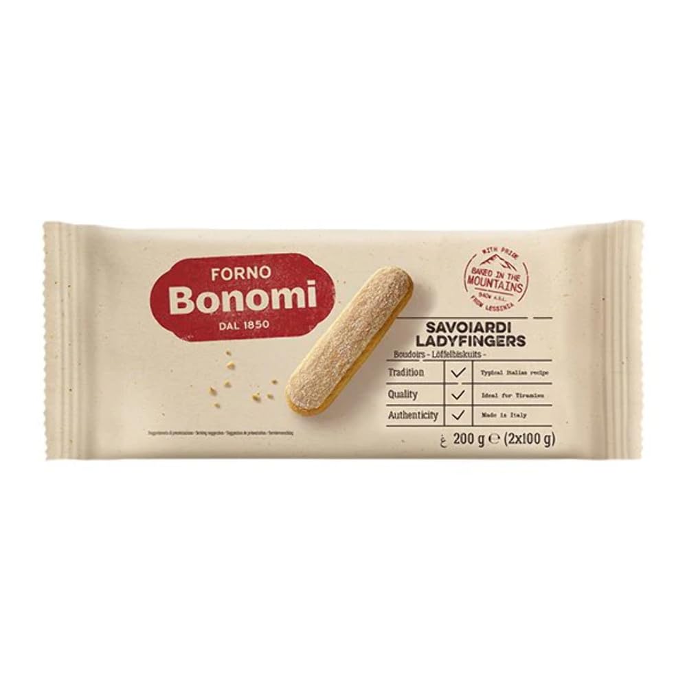 Forno Bonomi Savoiardi 200gm (Pack Of 6) | An Assortment of Culinary Delights | Discerning Tastes | Premium Cookies | A Symphony of Italian Flavors | Artisanal Delights