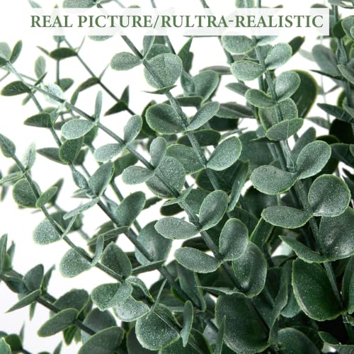 80 Pcs Artificial Eucalyptus Stems for Home Decor Realistic Faux Leaves - Image 4
