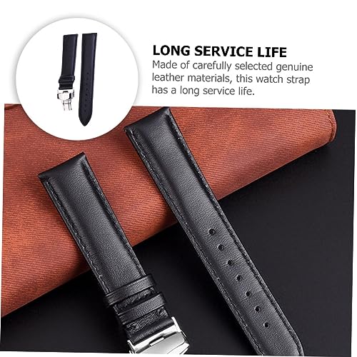 Correa de cuero para reloj Homoyoyo ideal para reuniones de negocios y eventos de gala formales 4