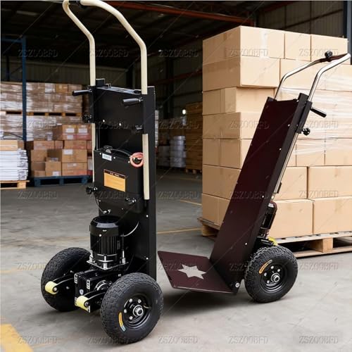 Générique Monte-Escalier éLectrique Diable avec Charge De 400kg éLectrique Pliable Chariot Monte-Escalier Puissance De 1200w/1500w pour La Logistique De...