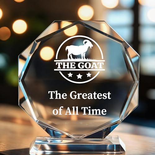 Image of Personalized Crystal Trophy Award - Custom Awards and Trophies for Employees, Coworkers, Boss - Retirement, Farewell, Appreciation, Recognition Gifts - Custom Plaques