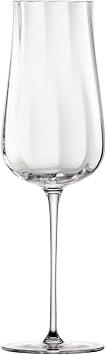 Zwiesel Glas Handmade Marlene Crystal Glass, 12 Ounce Champagne Flute Set of 2, Clear