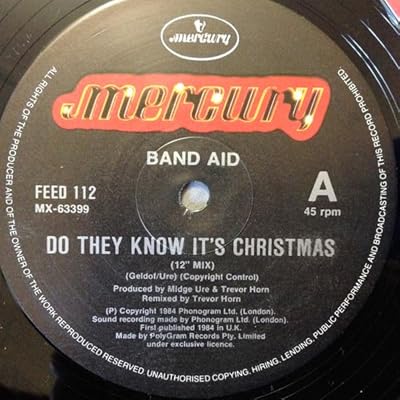 BAND AID - Do They Know It's Christmas - Austrailian Issue - 1984 Mercury records