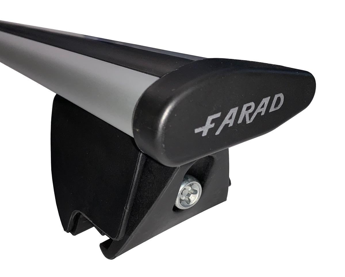Farad - Barre portatutto Aerodynamic Silver in alluminio della Farad con kit Hilo compatibile con FIAT TIPO SW 5 porte anno dal 2016 in poi con corrimano basso (railing integrati)