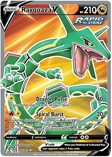 Rayquaza V 193/203 Ultra Rare Pokemon Card (SWSH Evolving