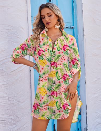 Image of Ekouaer Swimsuit Coverup for Women Bathing Suit Cover Up 2026 Summer Beach Vacation Outfits
