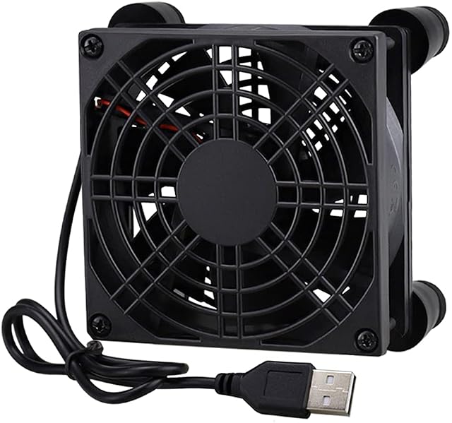 GDSTIME 92mm Fan USB Cooling Fan 92mm Computer Fan 92 x 25mm Router Fan 92mm Case Fan Cooler For DVR TV Box Cabinet Exhaust ventilation Fan Replacment
