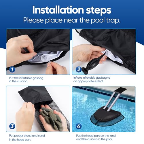 Image of LCHUANG Pro Frog Animal Life Saver Saving Escape Ramp Bridge Ladder for Swimming Pool Floating Small Wildlife Critter Duck Duckling Lily Pads Rescue Float Log Creature Pool Maintenance (Black-2Pack)