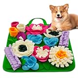 Tesitehi Snuffle Mat for Dogs Sniffing Feeding Mat for Small and Medium Breed Dogs and Cats Non-Slip/Portable/Durable Interactive Puzzle Pet Puppies Toys Encourages Natural Foraging Skills