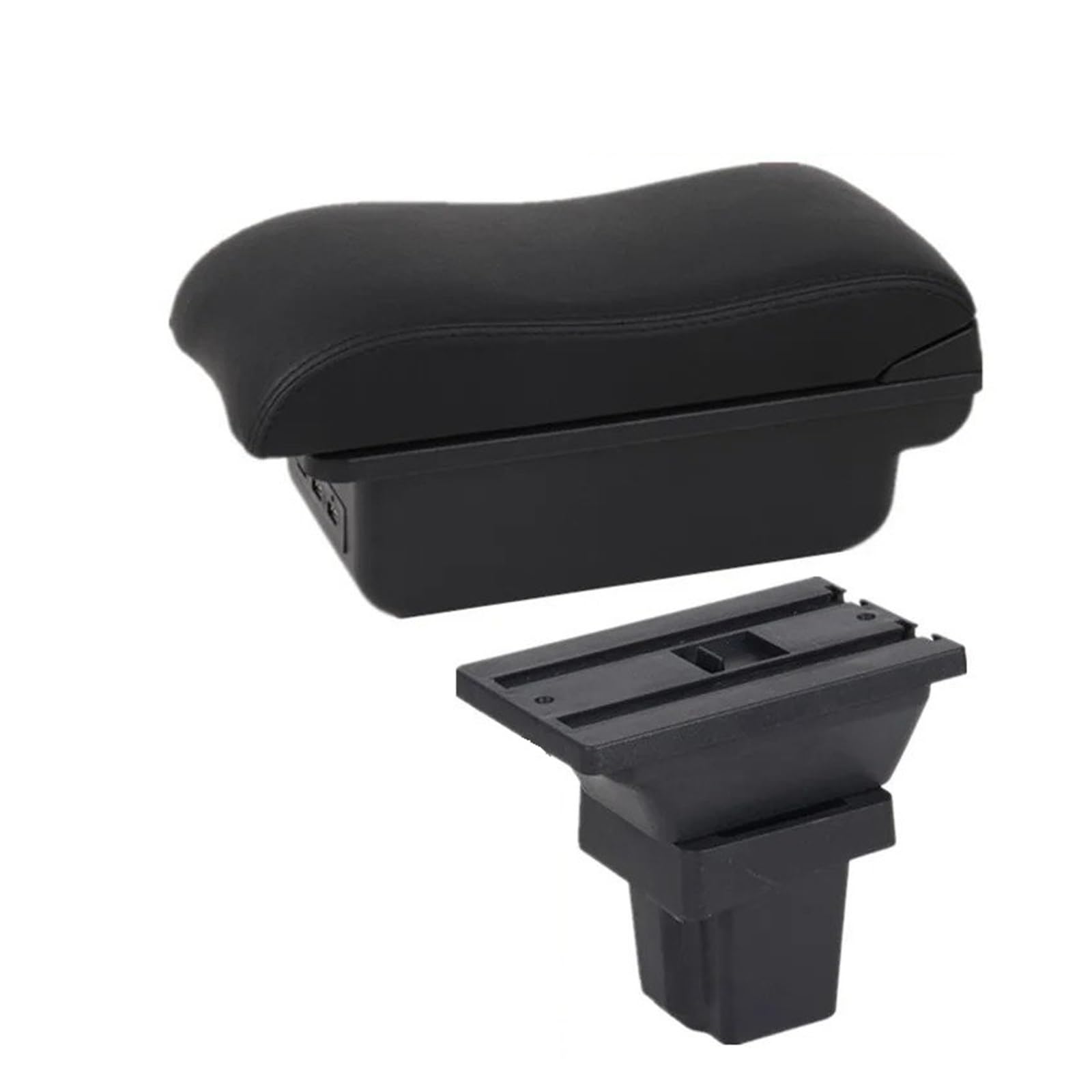 Hguvsjd B Black Line 3Usb Armrest Box For Chevrolet For Trax For Tracker 2015 2016 2017 2018 2019 Armrest Storage Box Accessories Car Armrests(B Black Line 3Usb)