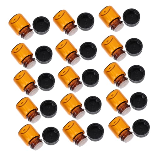 Frascos de vidrio herméticos para aceites esenciales, envases de viaje reutilizables y portátiles.