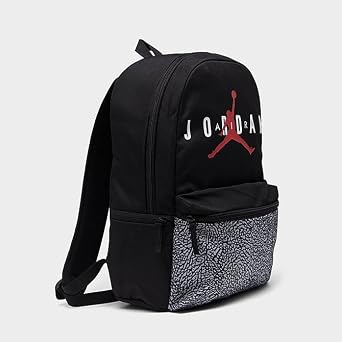 Nike Jordan Air HBR Jumpman Backpack, Black/Elephant Print. , Large, Jordan Air Hbr Jumpman Backpack