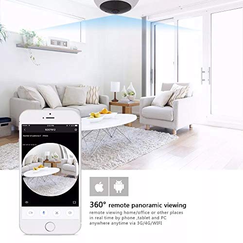 Mini Câmera Panorâmica Segurança 3d Wi-fi 360º Sensor