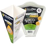 ValvoMax Disposable Funnels, 12-Pack (8oz) – Glossy Cardstock Paper Funnels for Oil Changes, Automotive Fluids, Coolant, and Household Liquids