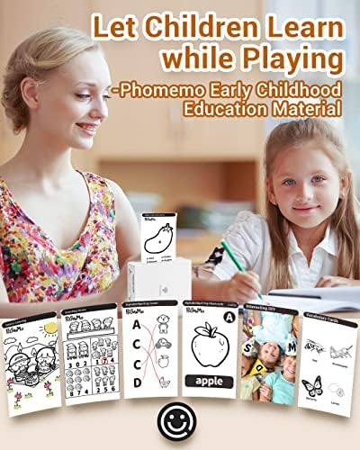 Phomemo Sticker Printer M02 Mini Pocket Printer, 203dpi Thermal Instant Photo Printer, Small Bluetooth Wireless Picture Printer, Portable Phone Printer for Children, Work with Phone & Tablet, White