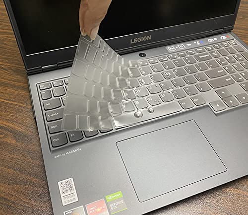 Image of CaseBuy Keyboard Cover for Lenovo Legion 5, 7, Pro 9, LOQ - Clear Silicone, US Layout, Water Resistant, Dust-Proof, Anti-Spill