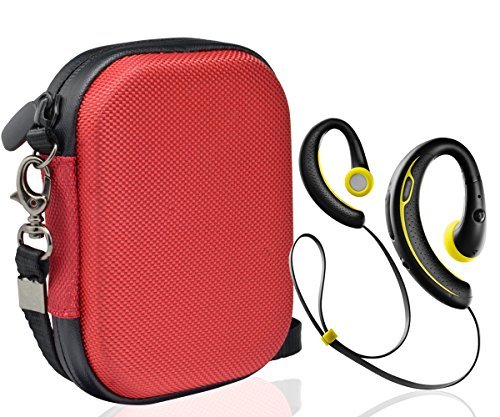 Lavalier Microphone Case for Shure MVL Omnidirectional Condenser Lavalier Microphone, RockDaMic, DGFAN CYJ2200, Rode Smartlav, Boostech, Maono AU-40E, mesh Pocket in lid and Elastics Strap in Base