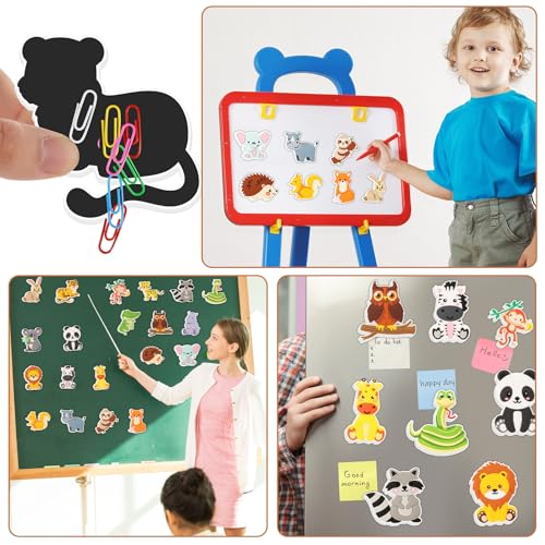 Wiooffen YM0599 20Pcs Fridge Magnets For Kids Animals Refrigerator Magnets For Toddlers 1-3 Rubber Fridge Magnets Baby Educational Magnetic Children Gift Learning Toy Safe Full Back Magnets thumb #3