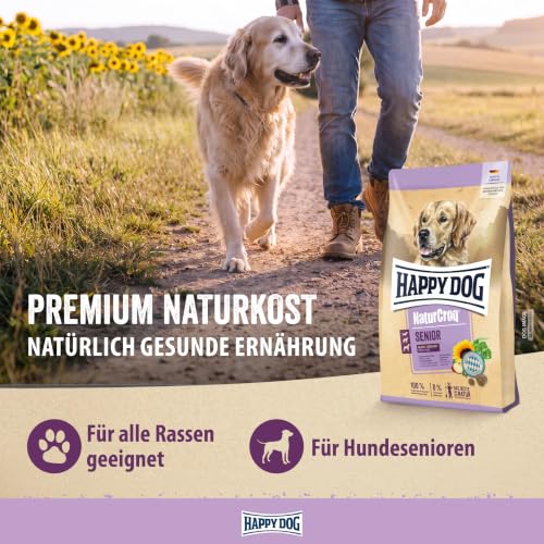 Happy Dog NaturCroq Senior Trockenfutter, 4 kg für Senioren