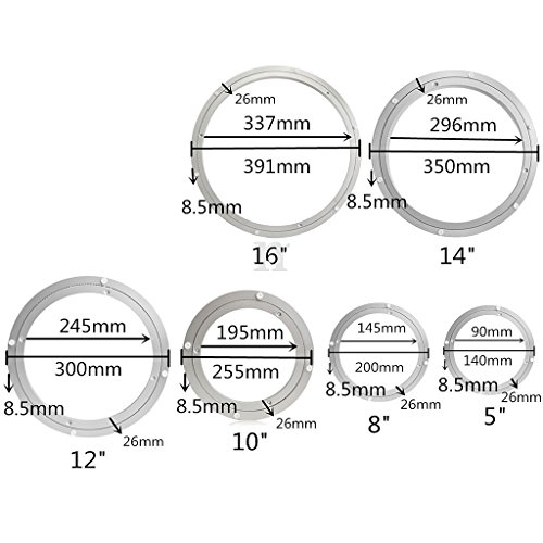 Rodamiento giratorio para plato giratorio de 3 4 6 pulgadas y base giratoria de cocina 7