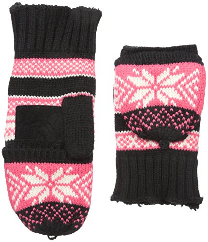 isotoner Women's Chunky Cable Knit Flip Top Convertible Gloves, Cold Weather