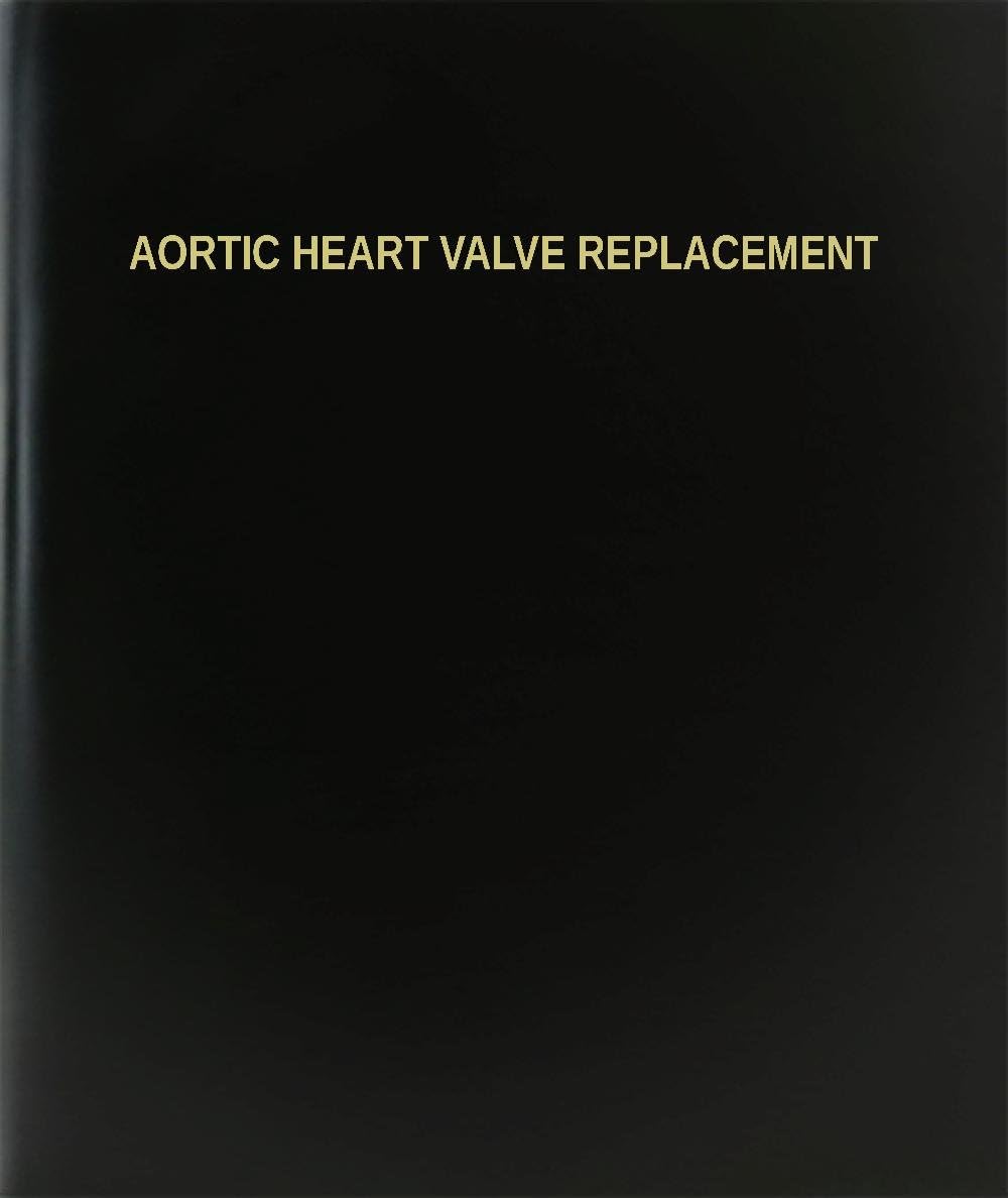 BookFactory Aortic Heart Valve Replacement Log Book/Journal/Logbook - 120 Page, 8.5''x11'', Black Hardbound (XLog-120-7CS-A-L-Black(Aortic Heart Valve Replacement Log Book))