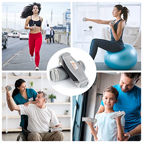 Sportneer Hand Weights Set, Removable Walking Weight Of 2 (1Lbs Each) Soft Dumbbells Sets For Women Men With Hand Strap For Physical Therapy Aerobics Workout Running, Black #TOP5
