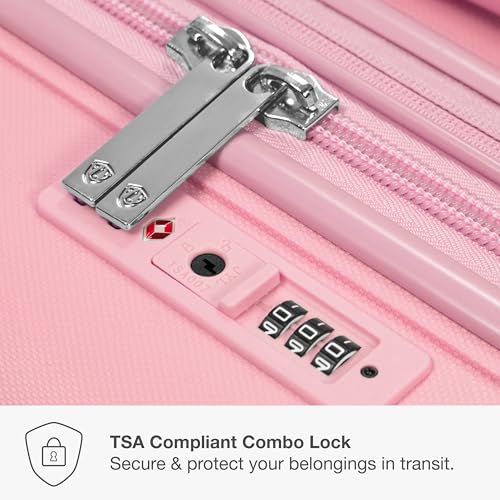 Traveler's Choice Pagosa Hardshell Expandable Luggage with Spinner Wheels, Pink, 2-Piece Set (22/26) by Traveler's Choice - Image 5