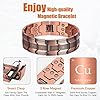 Jeracol 99.99% Soild Copper Bracelets for Men,3X Ultra Strength Magnets(3500 Gauss) Mens Magnetic Bracelets,Adjustable Size&Jewelry Gift Box #3
