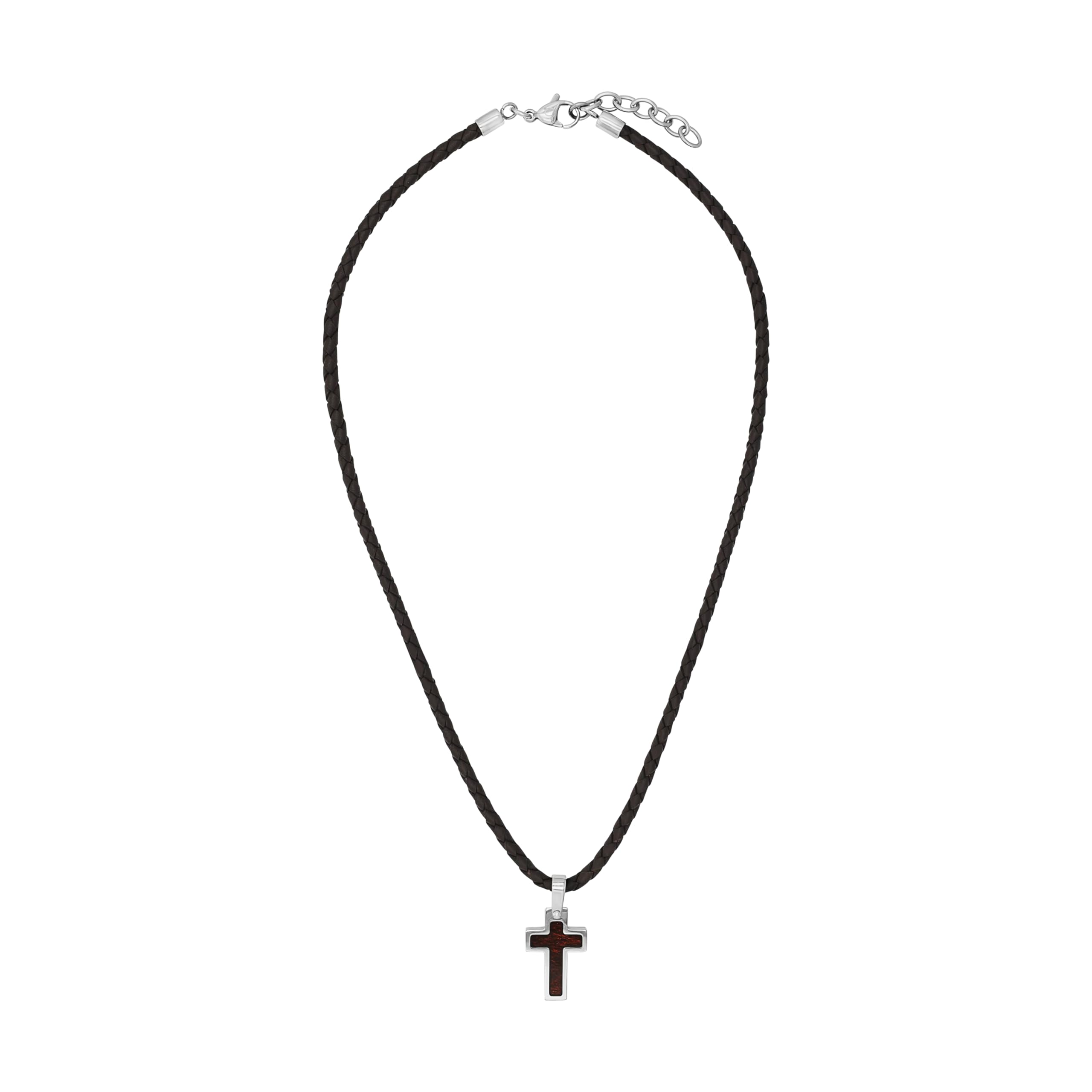 s.Oliver Kette mit Anhänger Edelstahl/Leder Jungen Kinder Halsschmuck, Motiv, Kommt in Schmuck Geschenk Box