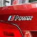 /// Power 3D Chrome anteriore posteriore distintivo emblema sintonia auto Syling decorazione fai da te M Power Performsance Tech Sport colori, blu