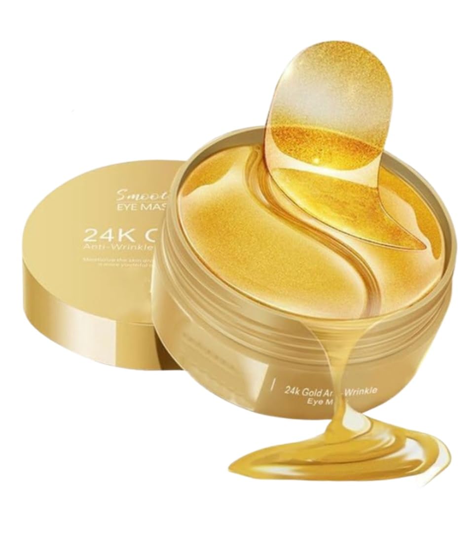 SEOMOU 24K Gold Anti-Wrinkle Eye Mask Patches for Puffy Eyes, Dark Circles, Fine Lines, Under Eye Bags-picture-27