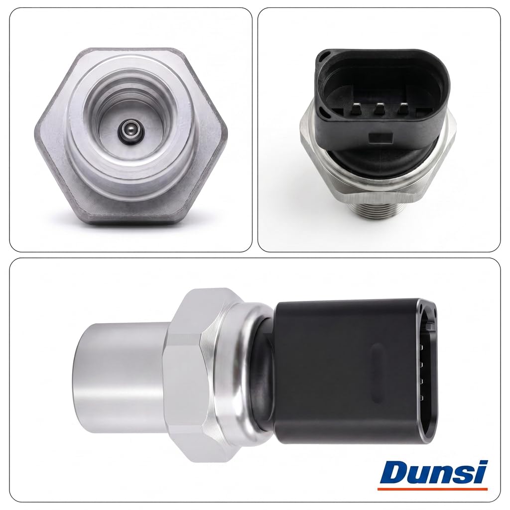 DUNSIHUI AC Pressure Switch Sensor Compatible with A3 A4 A5 A6 A7 A8 Q5 R8 RS5 RS7 S3 S5 S6 S7 S8 SQ5 Golf 4F0959126B 4F0959126C 8K0959126A 4H0959126A 4H0959126