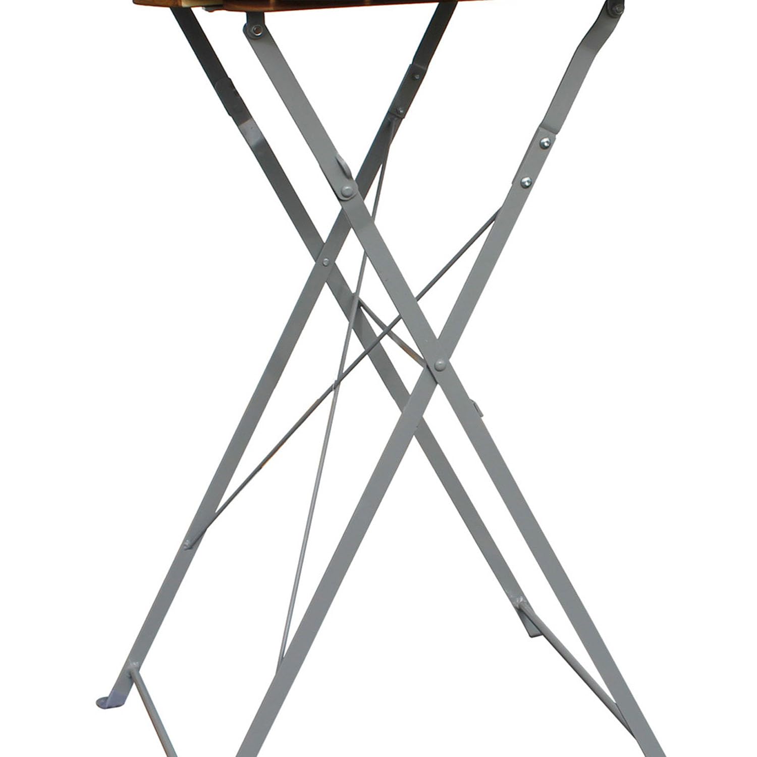 Mojawo Stehtisch Klapptisch Biergarten Stehtisch Tisch Gartentisch klappbar Akazie Stahl pulverbeschichtet Ø80 cm Höhe 110cm
