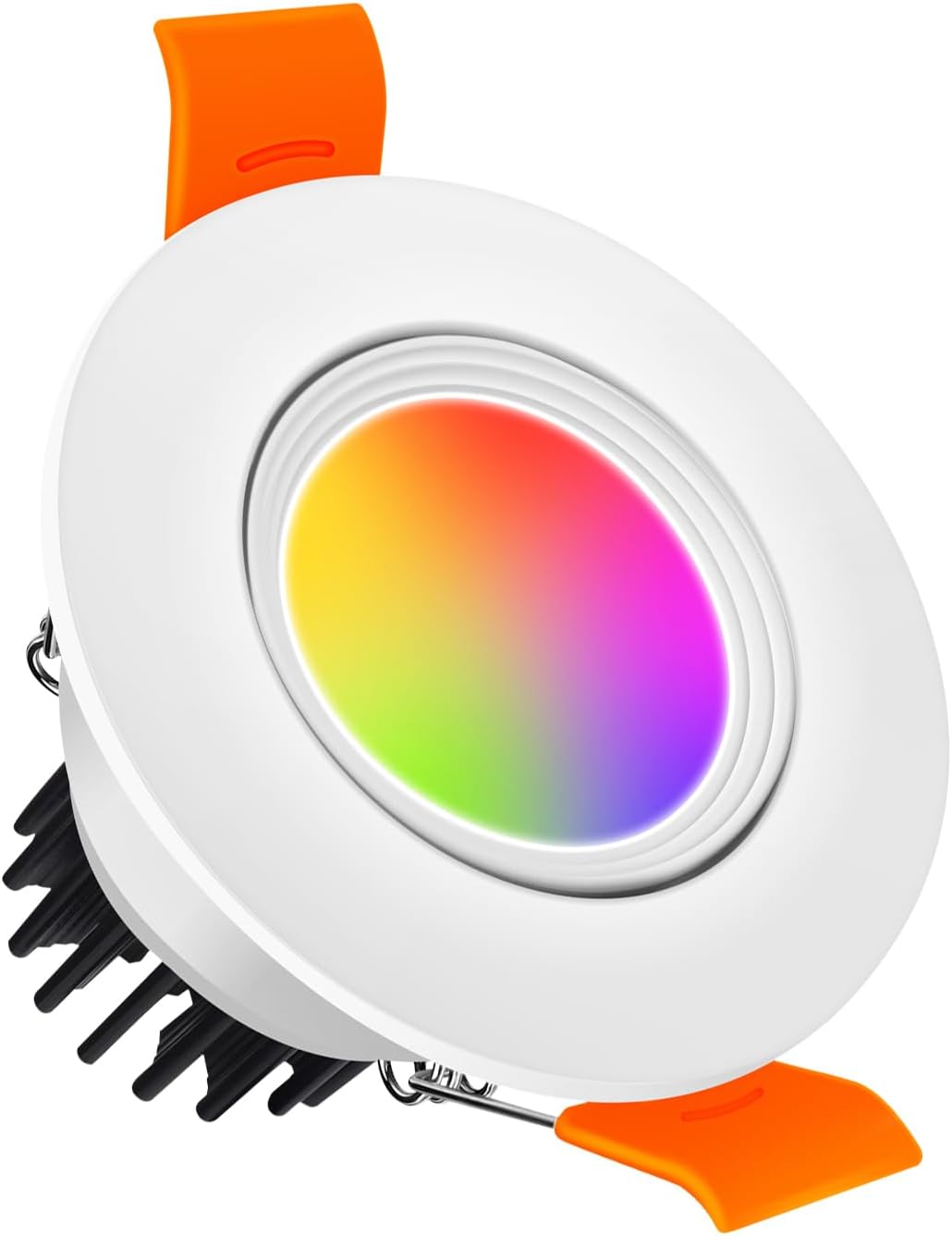 2 inch Smart LED Recessed Lighting, 5W WIFI Recessed LED Lights, Dimmable RGB & CCT 2700-6500K Color Changing, 110V Recessed Light Compatible with Alexa and Google Home, with LED Driver,1 Pack