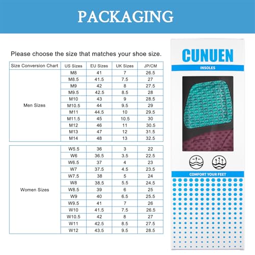 Image of CUNUEN Boot Insoles for Ariat Replacement Inserts Sole | Square Toe Insoles(Size: M14)