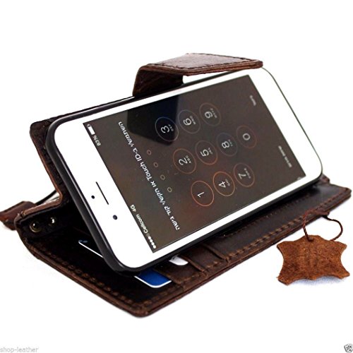 Genuine Italian Leather Case For Iphone 6 Book 4.7 Inch Wallet Handmade S Luxury Handtec #TOP4