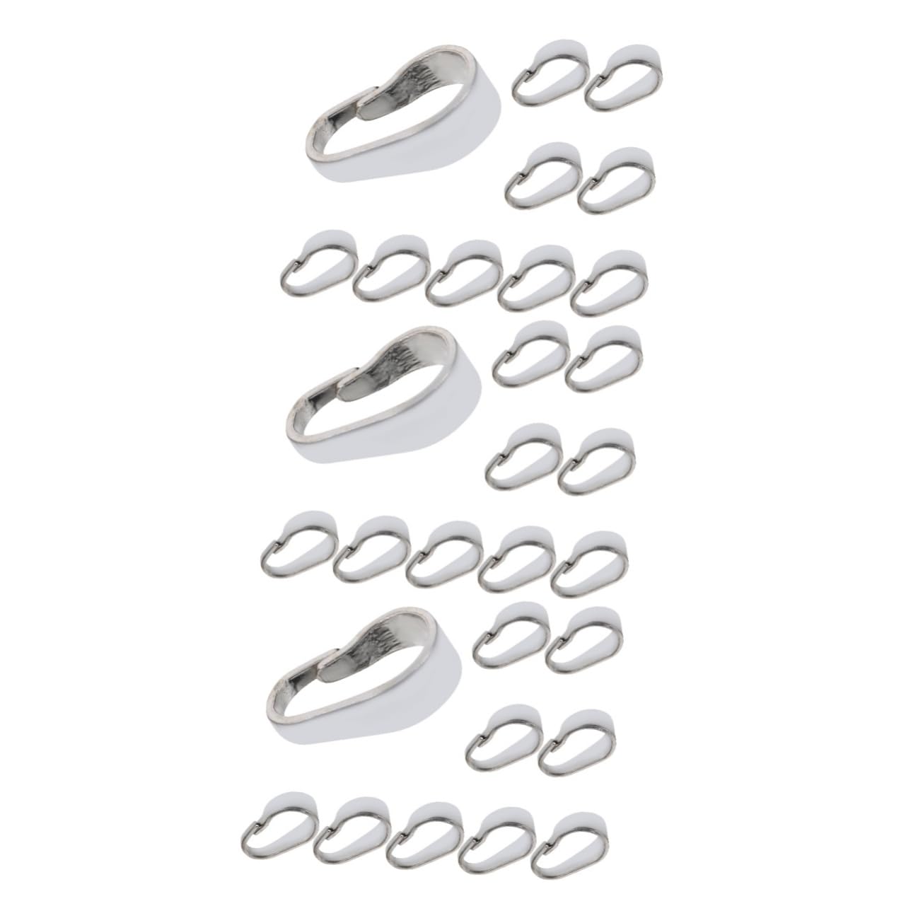 VILLCASE 30stücke Verbindungs-clips Versilberte Schmuckverschlüsse Für Und Armbänder Langlebige Und Praktische Schmuckherstellungszubehörteile
