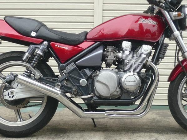 Amazon | PRETTY RACING製 ゼファー400/χ ショート管 メッキ フランジ 